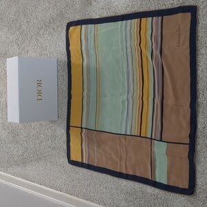 Vintage Christian Dior Silk Scarf Color Block